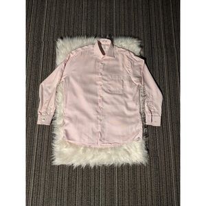NWOT Peter Millar Pink Button Up Large